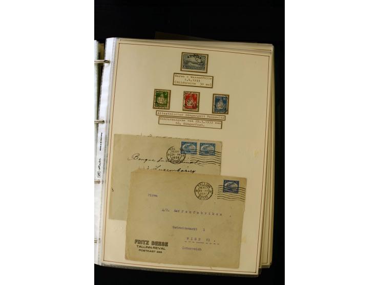 1928/40, interesting unused and used collection containing more than 100 cards and covers, better sets, multiples, colour- an