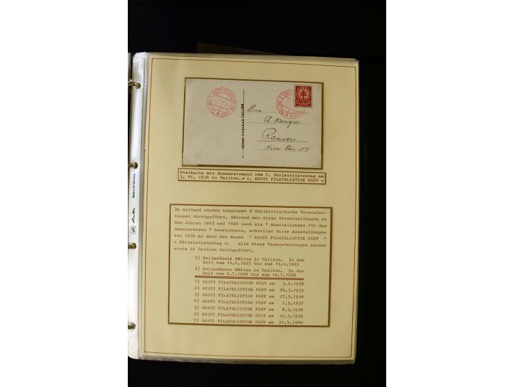 1928/40, interesting unused and used collection containing more than 100 cards and covers, better sets, multiples, colour- an
