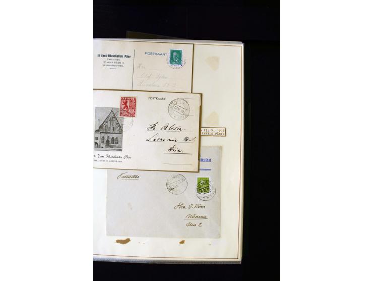 1928/40, interesting unused and used collection containing more than 100 cards and covers, better sets, multiples, colour- an