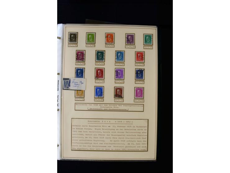1928/40, interesting unused and used collection containing more than 100 cards and covers, better sets, multiples, colour- an