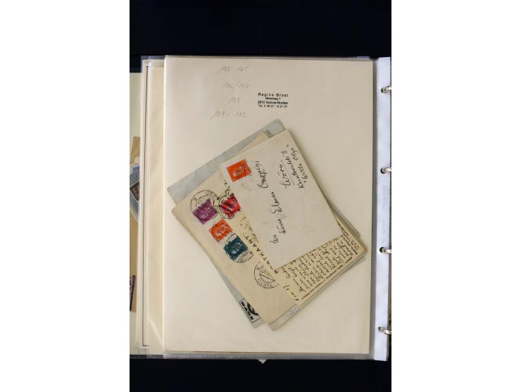 1928/40, interesting unused and used collection containing more than 100 cards and covers, better sets, multiples, colour- an