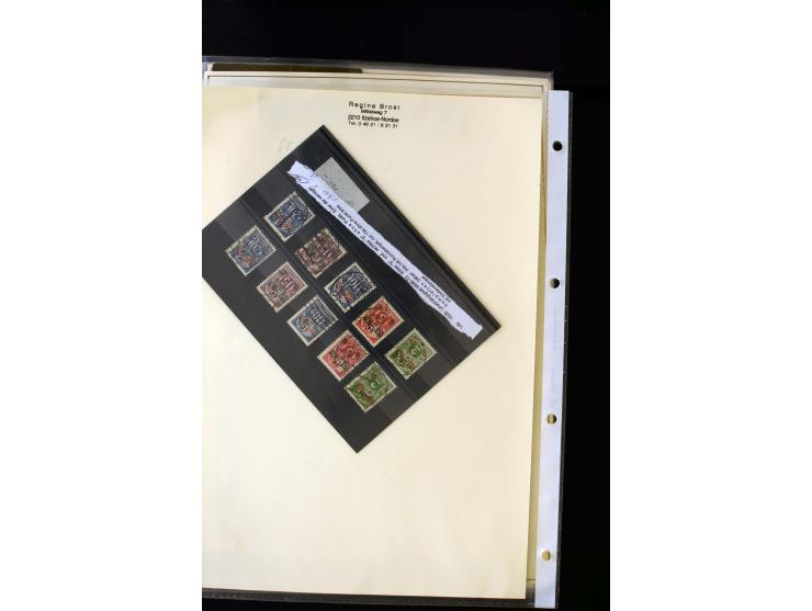 1928/40, interesting unused and used collection containing more than 100 cards and covers, better sets, multiples, colour- an