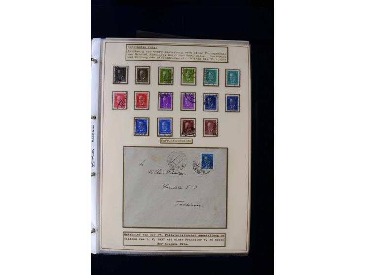1928/40, interesting unused and used collection containing more than 100 cards and covers, better sets, multiples, colour- an