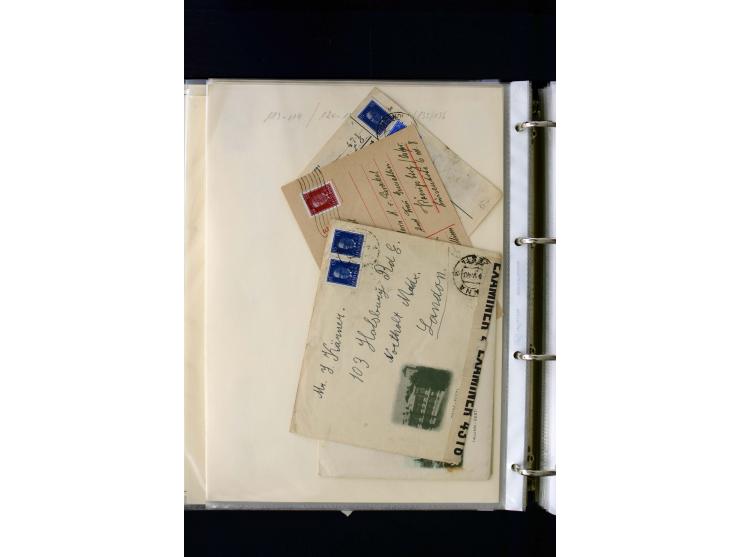 1928/40, interesting unused and used collection containing more than 100 cards and covers, better sets, multiples, colour- an