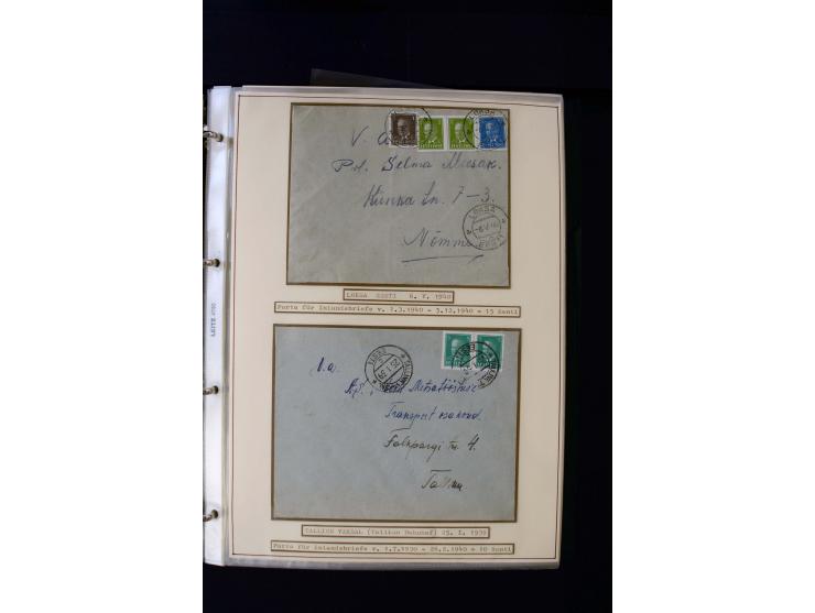 1928/40, interesting unused and used collection containing more than 100 cards and covers, better sets, multiples, colour- an