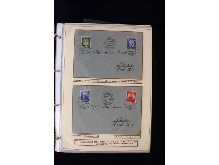 1928/40, interesting unused and used collection containing more than 100 cards and covers, better sets, multiples, colour- an