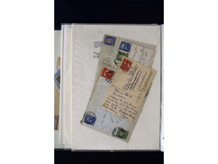 1928/40, interesting unused and used collection containing more than 100 cards and covers, better sets, multiples, colour- an