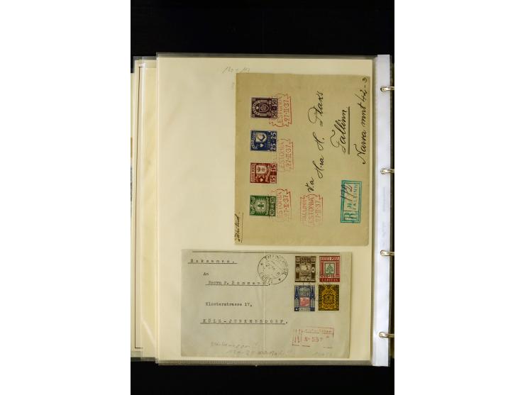 1928/40, interesting unused and used collection containing more than 100 cards and covers, better sets, multiples, colour- an