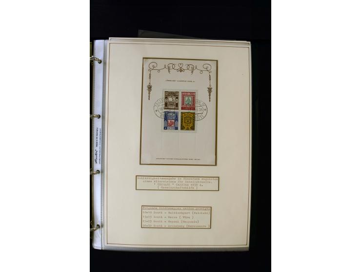 1928/40, interesting unused and used collection containing more than 100 cards and covers, better sets, multiples, colour- an