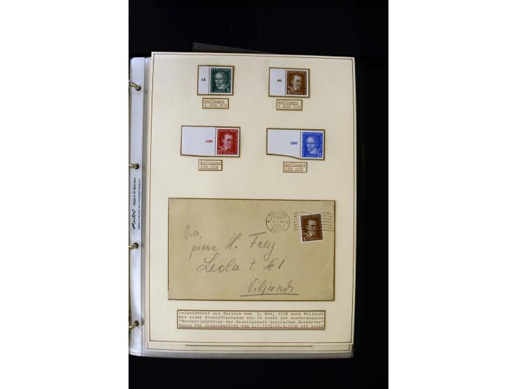 1928/40, interesting unused and used collection containing more than 100 cards and covers, better sets, multiples, colour- an