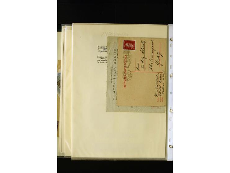 1928/40, interesting unused and used collection containing more than 100 cards and covers, better sets, multiples, colour- an
