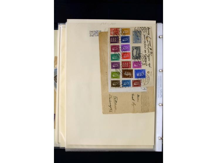 1928/40, interesting unused and used collection containing more than 100 cards and covers, better sets, multiples, colour- an
