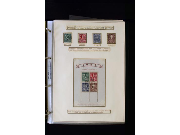 1928/40, interesting unused and used collection containing more than 100 cards and covers, better sets, multiples, colour- an