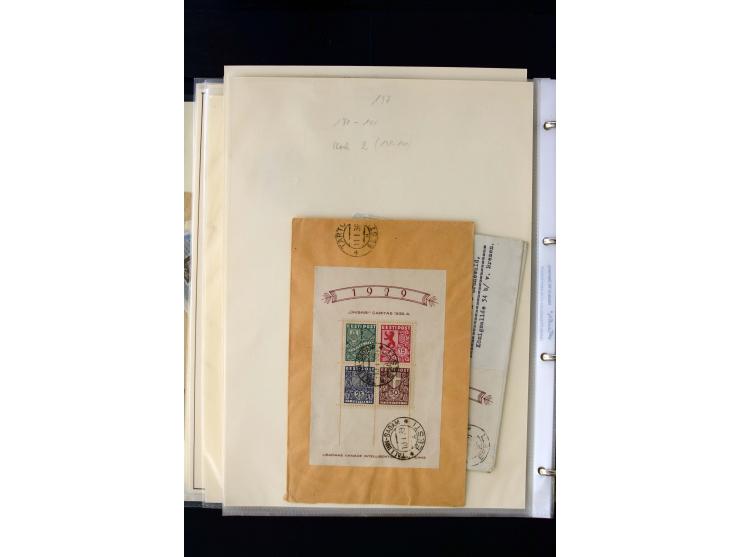 1928/40, interesting unused and used collection containing more than 100 cards and covers, better sets, multiples, colour- an