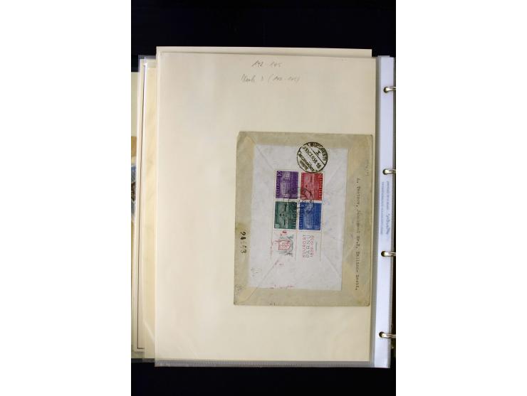1928/40, interesting unused and used collection containing more than 100 cards and covers, better sets, multiples, colour- an