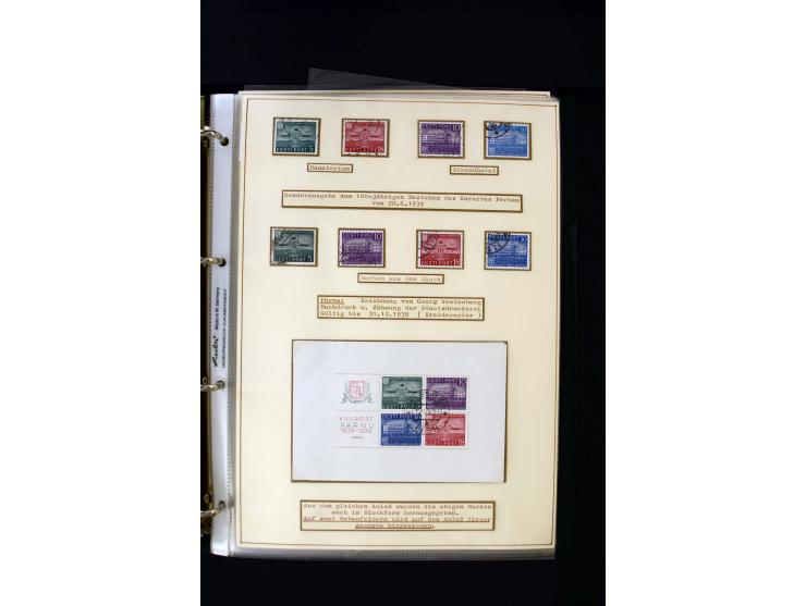 1928/40, interesting unused and used collection containing more than 100 cards and covers, better sets, multiples, colour- an