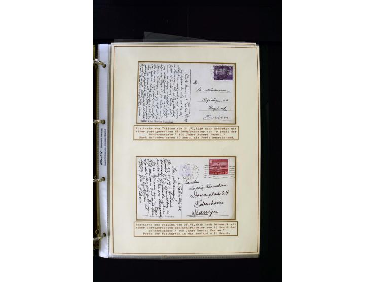 1928/40, interesting unused and used collection containing more than 100 cards and covers, better sets, multiples, colour- an
