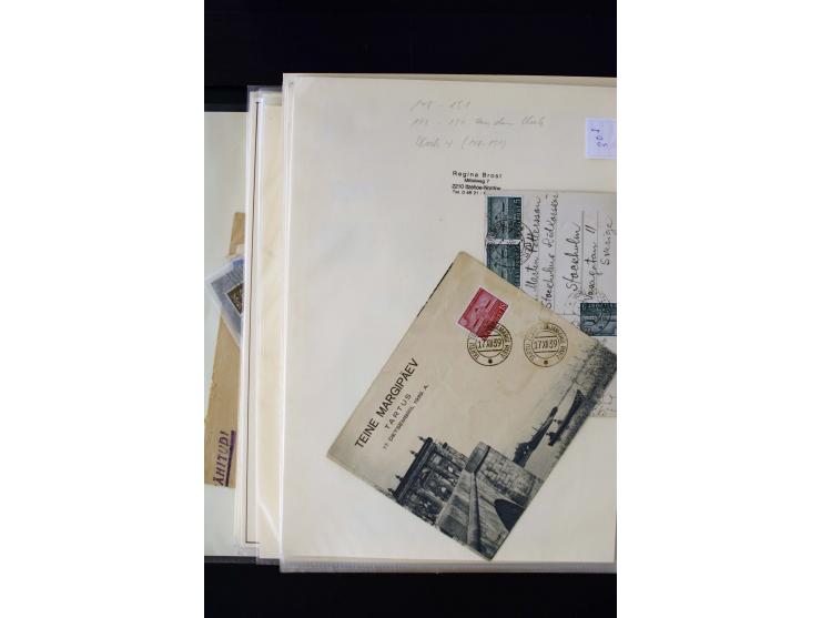 1928/40, interesting unused and used collection containing more than 100 cards and covers, better sets, multiples, colour- an