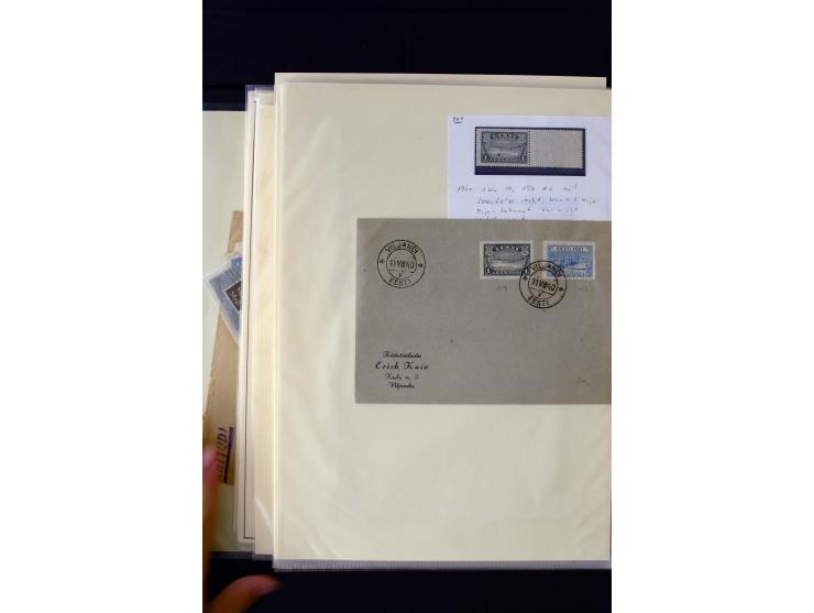 1928/40, interesting unused and used collection containing more than 100 cards and covers, better sets, multiples, colour- an