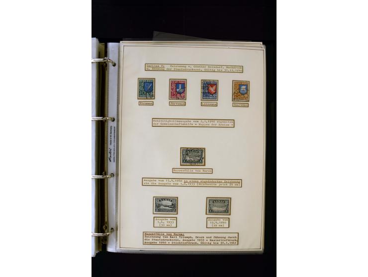 1928/40, interesting unused and used collection containing more than 100 cards and covers, better sets, multiples, colour- an