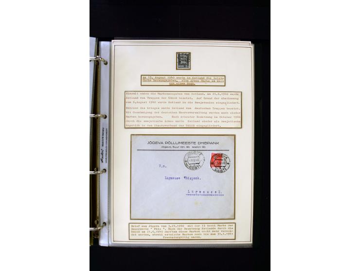 1928/40, interesting unused and used collection containing more than 100 cards and covers, better sets, multiples, colour- an