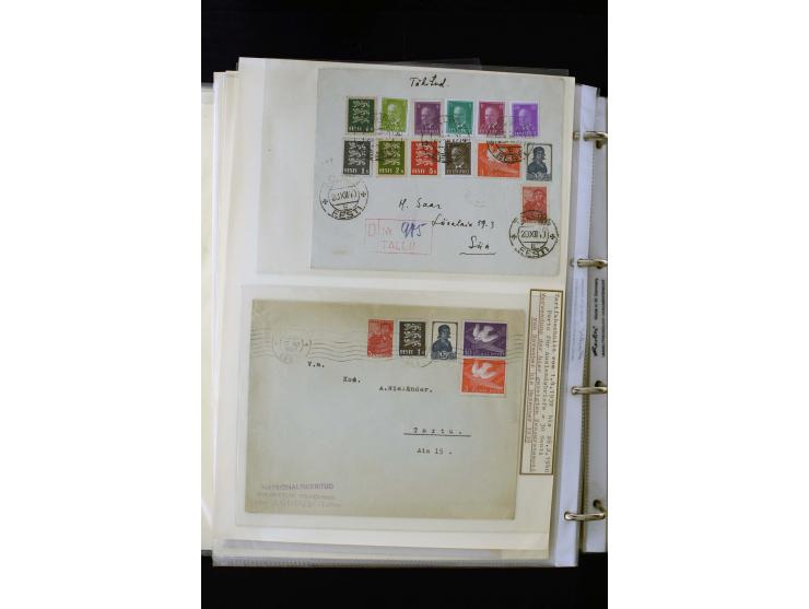1928/40, interesting unused and used collection containing more than 100 cards and covers, better sets, multiples, colour- an