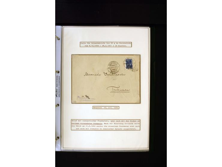 1928/40, interesting unused and used collection containing more than 100 cards and covers, better sets, multiples, colour- an