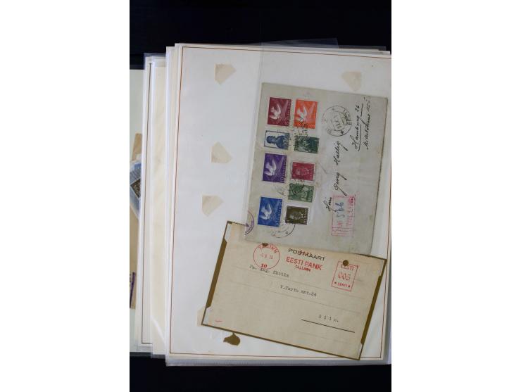 1928/40, interesting unused and used collection containing more than 100 cards and covers, better sets, multiples, colour- an