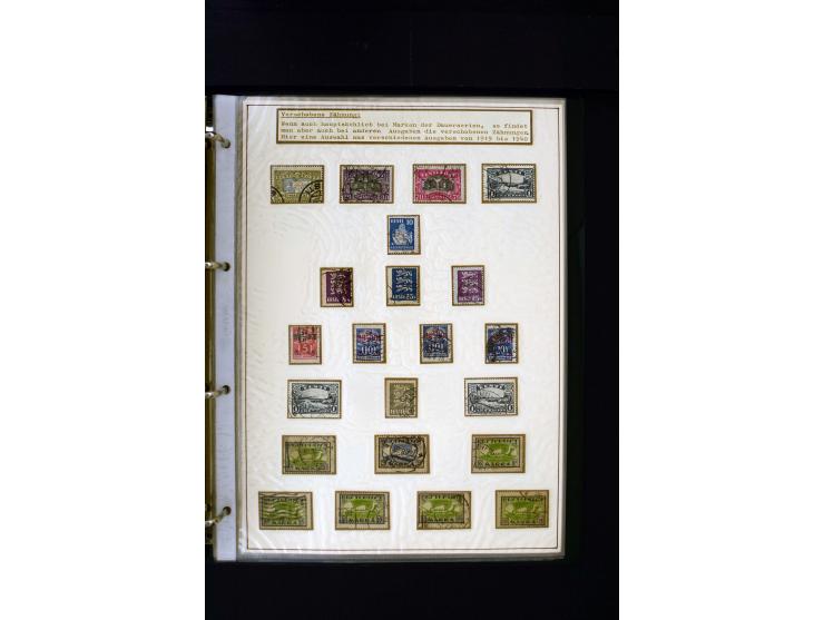 1928/40, interesting unused and used collection containing more than 100 cards and covers, better sets, multiples, colour- an