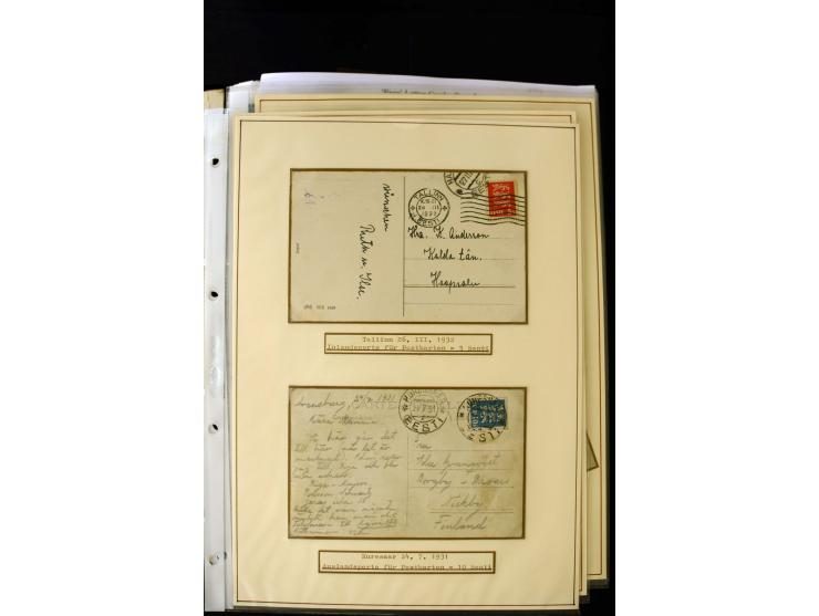 1928/40, interesting unused and used collection containing more than 100 cards and covers, better sets, multiples, colour- an