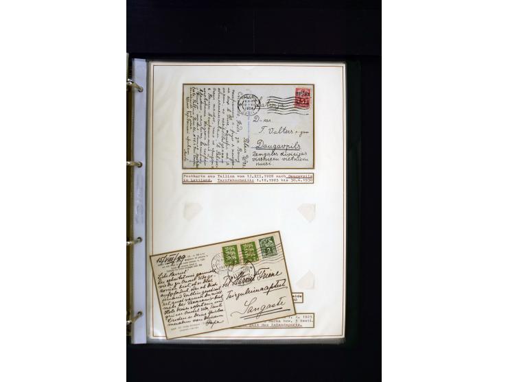 1928/40, interesting unused and used collection containing more than 100 cards and covers, better sets, multiples, colour- an