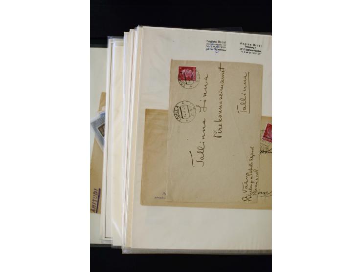 1928/40, interesting unused and used collection containing more than 100 cards and covers, better sets, multiples, colour- an
