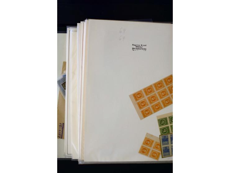 1928/40, interesting unused and used collection containing more than 100 cards and covers, better sets, multiples, colour- an
