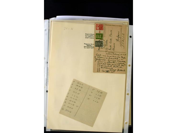 1928/40, interesting unused and used collection containing more than 100 cards and covers, better sets, multiples, colour- an