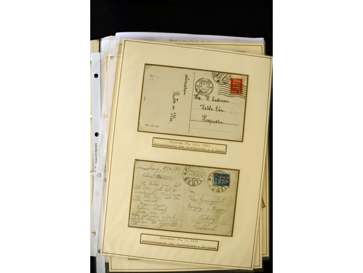 1928/40, interesting unused and used collection containing more than 100 cards and covers, better sets, multiples, colour- an