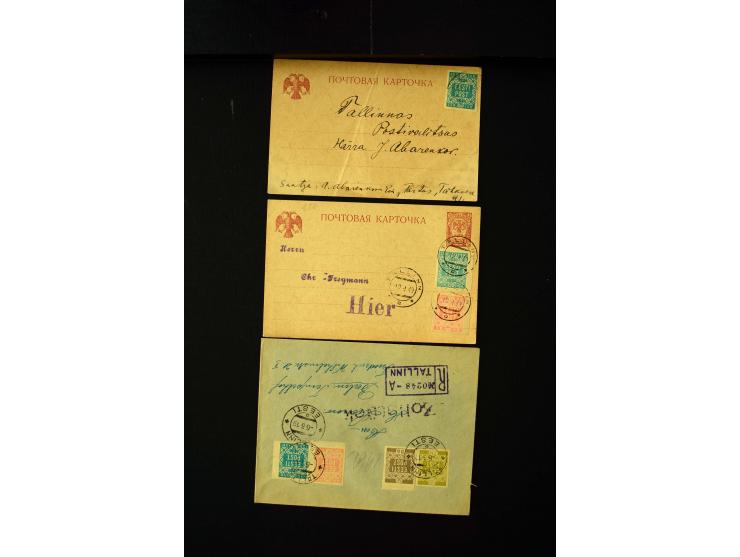 1919/43, very interesting collection of more than 180 cards and covers including censor marks, special cancellations, Ostland