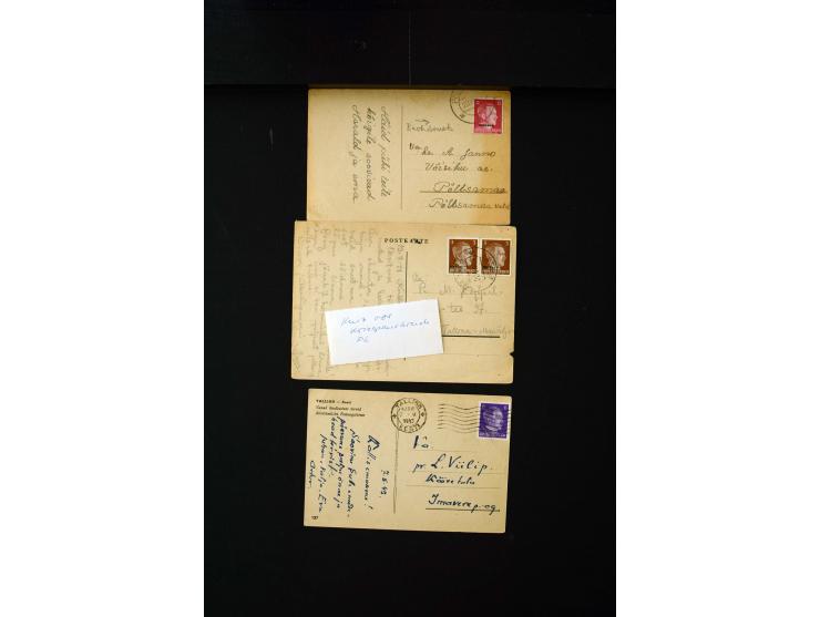 1919/43, very interesting collection of more than 180 cards and covers including censor marks, special cancellations, Ostland