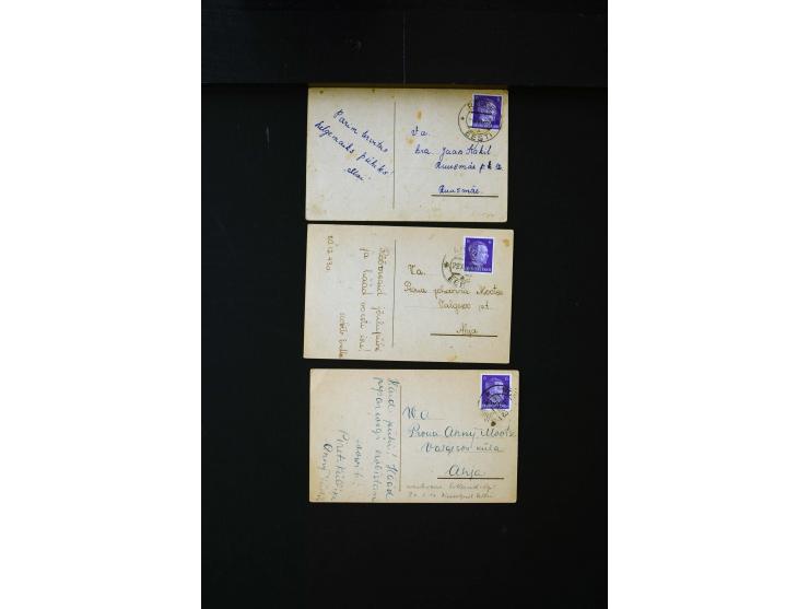 1919/43, very interesting collection of more than 180 cards and covers including censor marks, special cancellations, Ostland
