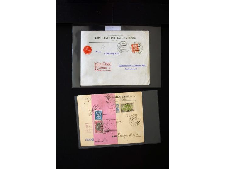 1919/43, very interesting collection of more than 180 cards and covers including censor marks, special cancellations, Ostland