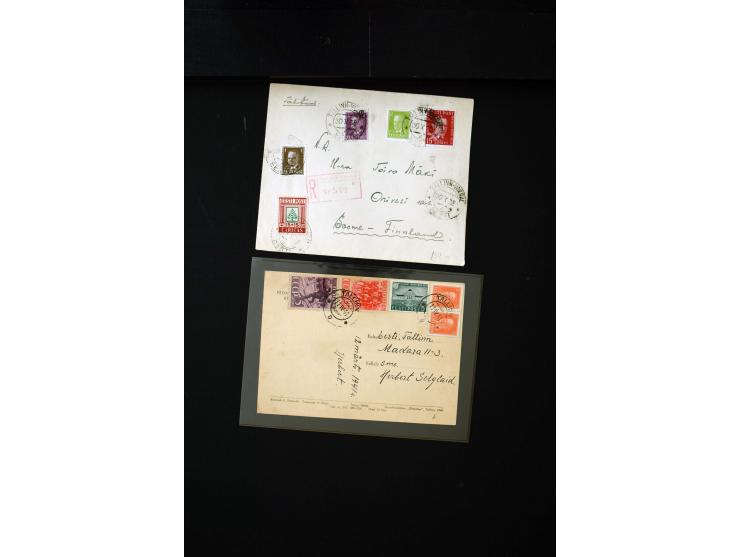 1919/43, very interesting collection of more than 180 cards and covers including censor marks, special cancellations, Ostland