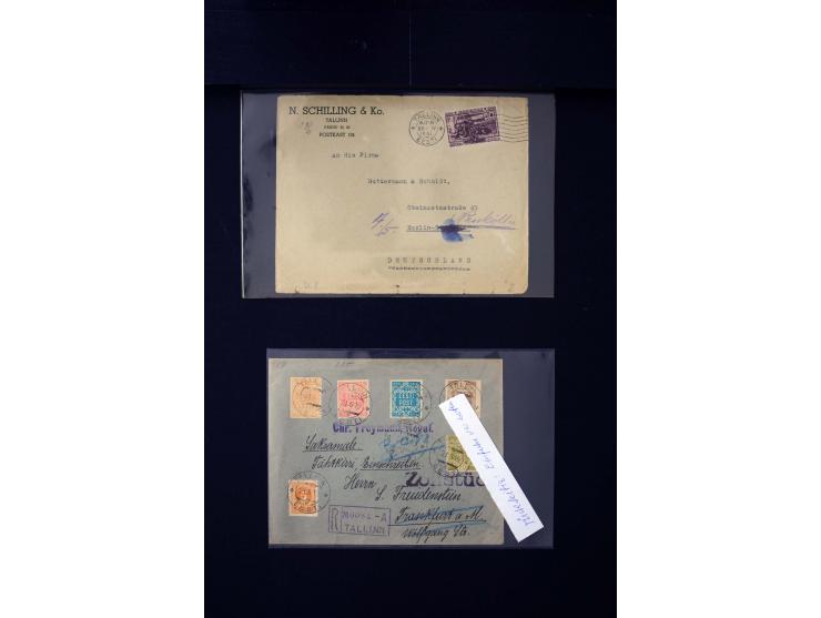 1919/43, very interesting collection of more than 180 cards and covers including censor marks, special cancellations, Ostland