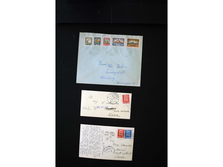1919/43, very interesting collection of more than 180 cards and covers including censor marks, special cancellations, Ostland