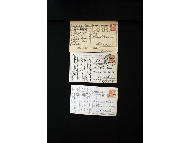 1919/43, very interesting collection of more than 180 cards and covers including censor marks, special cancellations, Ostland