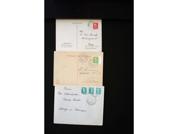 1919/43, very interesting collection of more than 180 cards and covers including censor marks, special cancellations, Ostland