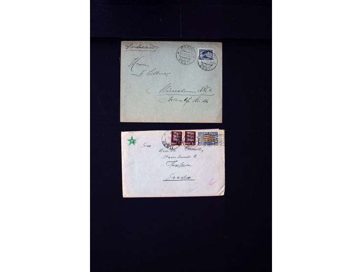 1919/43, very interesting collection of more than 180 cards and covers including censor marks, special cancellations, Ostland