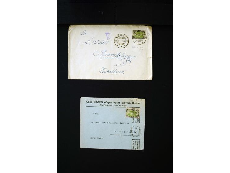 1919/43, very interesting collection of more than 180 cards and covers including censor marks, special cancellations, Ostland