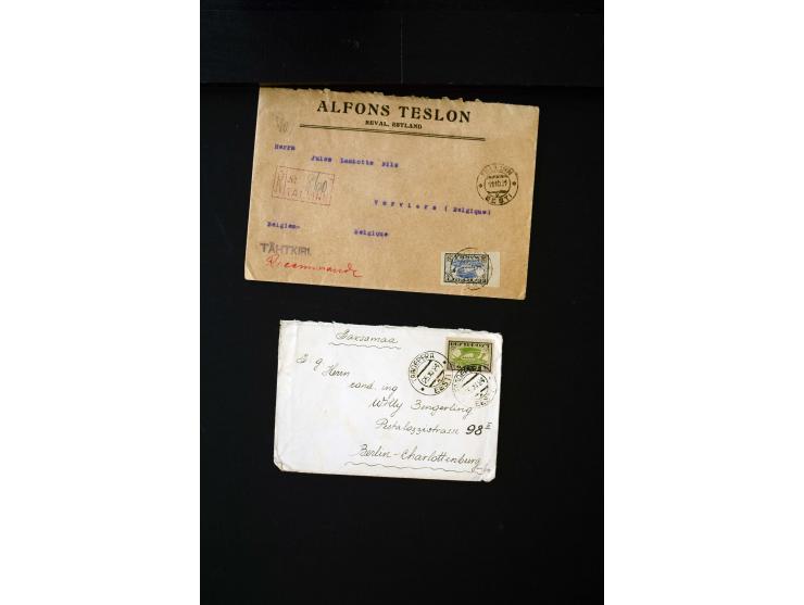 1919/43, very interesting collection of more than 180 cards and covers including censor marks, special cancellations, Ostland