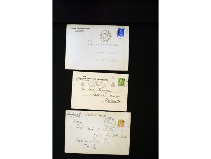 1919/43, very interesting collection of more than 180 cards and covers including censor marks, special cancellations, Ostland