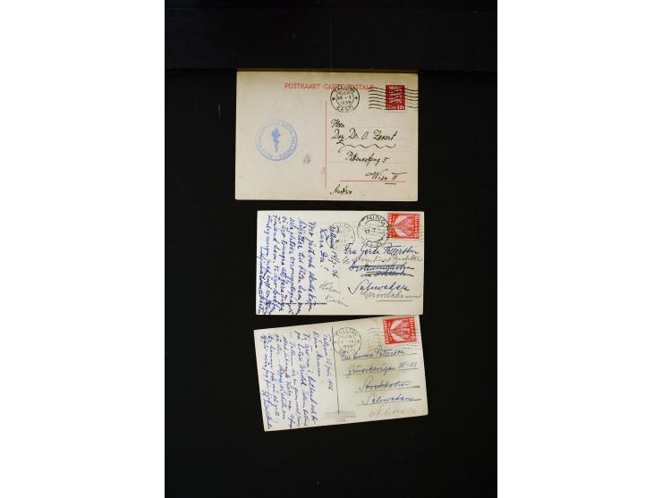 1919/43, very interesting collection of more than 180 cards and covers including censor marks, special cancellations, Ostland