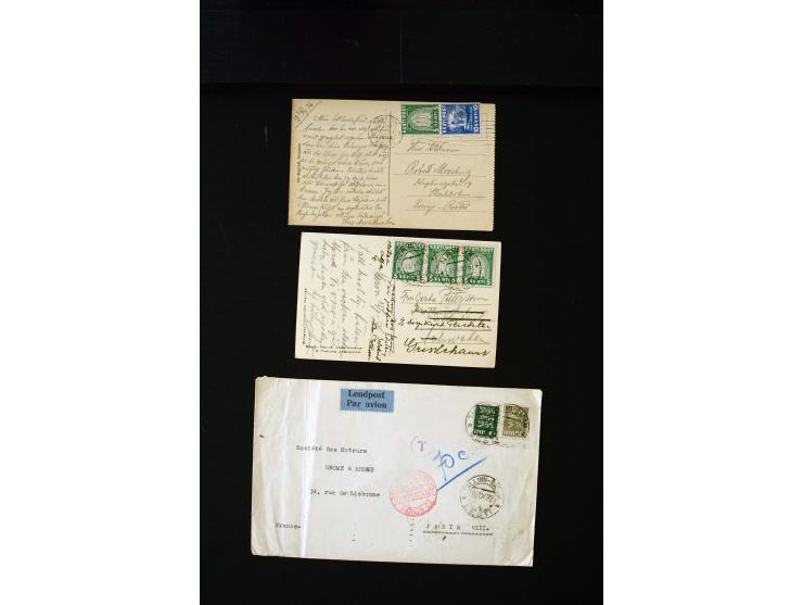 1919/43, very interesting collection of more than 180 cards and covers including censor marks, special cancellations, Ostland